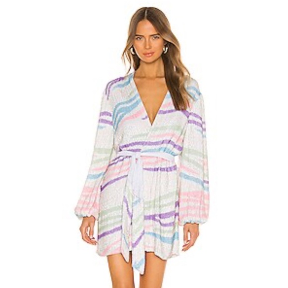 retrofete Gabrielle Dress in Rainbow Zebra - Picture 1 of 12
